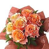 KOBE Flower smith ReiRi　送料無料 フレッシュミントと秋色大輪バラ「カルピデューム」の爽やかなブーケ