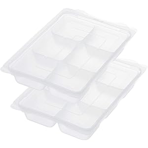 レック(LEC) 日本製 離乳食 フリージングトレー L (50ml・6ブロック× 2枚入) 電子レンジOK 食洗機OK…