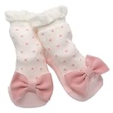 大きなグログラン リボン 靴下 日本製 mimi ミミ 【8-11cm・0-11ヶ月頃】ソックス　 (クリーム)