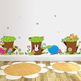 Ryuan Owl Animals Nursery Wall Decals Removable Wall Stickers Home Decoration Children's Room (76*15