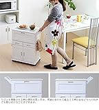 キッチンワゴン スリムワゴン コンパクトワゴン キッチンストッカー 天然木キッチンワゴン