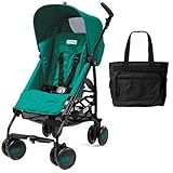 Peg Perego Pliko Mini Stroller with Diaper Bag - Aquamarine Teal by Peg Perego