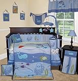 SISI Baby Bedding - Under The Sea 14 PCS Boy Crib baby Nursery Bedding Set Include Music Mobile by S