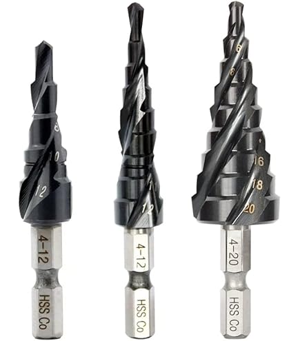 Amazon.co.jp: XMSSAA ステップドリル ステンレス用 2個セット XMSSAA