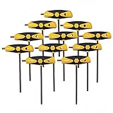 Wiha 33494 11-Piece Soft Grip T-Handles Ball Hex Inch Dual Drive [並行輸入品]