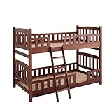 ブラウン【フレームのみ】／【シングル】 fine 【2段ベッド】 ロータイプ すのこ 低ホルマリン 天然木 分割式 【幅103cm】 ホワイトウォッシュ ブラウン シンプル オシャレ