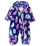 [ハットレイ] Hatley Kids ガールズ Happy Owls Fuzzy Fleece Bundler (Infant) ワンピース Purple 3-6 Months [並行輸入品]