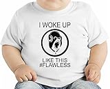 I Woke Up Like This Flawless Funny Slogan オーガニックベビーTシャツ 12 - 18 Months