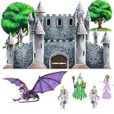 Princess Castle Fairytale Knight Wall Mural Sticker Set by Instant Murals