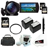 Sony HDRCX900/B HD Video Camera w/ 1" sensor + Sony 32GB SD Card (Two) + Sony 64GB SD Card + Tiffen 