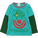 chocola(ショコラ) 天竺ピエロPt長袖Tシャツ 90cm /ミント NO.CH-1419-16005
