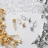 ステンレスピアス金具 平皿 4ｍｍ サージカルステンレスL316 アレルギー対応 スタッドピアス アクセサリー パーツ 素材 材料