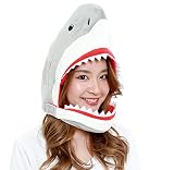 [サザック] 着ぐるみCAP サメデラックス グレー