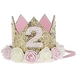 プリンセスクラウン　綺麗　可愛い　バースデークラウン 　半歳　1歳 一歳半　二歳　三歳 シール付け　ハーフバースデー ハッピーバースデイー　小さい王女　誕生日のプレゼント　出産の祝い　100日祝い　ゴ