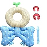 Justry ベビー用ヘッドパッド 「60日間返金保証」赤ちゃんごっつん防止安全パッド （ブルー天使)