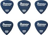 Ibanez 滑り止め素材を使用したピック Grip Wizard Series Rubber Grip Pick 0.8mm ダークブルー 6枚パック PA16MRG-DB