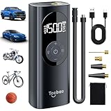 TCCBAC 空気入れ 電動エアコンプレッサー コードレス エアーポンプ 充電式大型シリンダー 自動停止 最大圧力150P