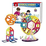 Magical Magnets Toys For Kids Stacking 71 PC Educational Construction Set Building Blocks Triangles 