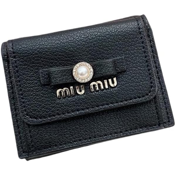 【✨極美品✨】 ミュウミュウ マドラスレザー 二つ折り財布 ブラック IC内蔵 MIU MIU（財布）のフリマアイテム一覧