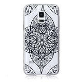 Zeebox Galaxy S5 Mini ケース 高品質 TPU カバー 衝撃吸収 Samsung Galaxy S5 Mini 用 超薄型 落下防止 保護カバー 生涯補償付き (ブラック #5)