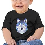 トライアングル・ウルフ子供服 ベビーTシャツ 半袖 男の子 女の子 クルーネック カジュアル
