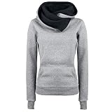 STARファッショングレースウェットシャツパーカーユニセックスプルオーバー折りcollar-xl