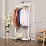 LVZAIXI シンプルでモダンな取り外し可能なベッドルームハンガー衣類ラック (色 : 白, サイズ さいず : 810mm)