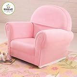 KidKraft Upholstered Rocker with Slip Cover, Pink [並行輸入品]