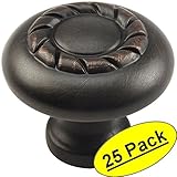 Cosmas ® 4113orb Oil Rubbed Bronzeロープ/スクロールキャビネットハードウェアノブ – 1 – 3 / 16 "インチ直径 – 25パック