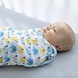 BreathableBaby 2 Piece Pocketswaddle, Blue Mist/ Elephant by BreathableBaby [並行輸入品]