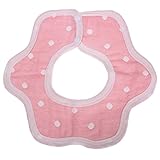 Domybest可愛いベビー食事用エプロン　2色 花　よだれかけ　赤ちゃん 幼児　新生児　お食事練習 お絵描き　保育園用などに最適 (ブルー)