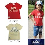 【SiShuNon/FARM】BIG OCEAN Tシャツ ファームカリフォルニア 半袖Tシャツ 110 3 レッド
