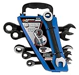 パフォーマンスツールPiece Ratchetingビットとソケットセット5 6pc MM Ratchet Wrench Set With Rack W1167