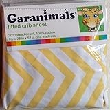 Garanimals Yellow Chevron Fitted Crib Sheet by Garan Inc. [並行輸入品]