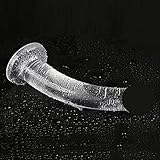 Ifukens ディルド 初心者 細い 吸盤付 女性用 柔らかい dildo ディルド あなる 男性 かわいい透明色清潔感アナルビーズ アナルプラグ tpeアナルディルド アナル拡張 アナル開発smグッズsmプレイ アダルトグッズ (S) [並行輸入品]