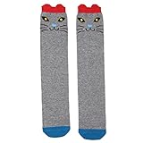 bestjpshopコットンブレンドソックス子供ロングストック暖かい在庫-Red ear cat style