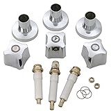 Brasscraft sk0187トレンドシリーズハンドル3タブとシャワー蛇口再構築キットfor Kohler洗面、クロム