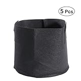 Vosarea 5本の5ガロンの植物は、ストラップのハンドル（ブラック）