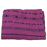 Bambino Land Muslin Swaddle Blanket – Solid Printed (ベリー矢印)