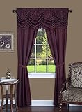 Achim Home Furnishings Panache Window Panel, 55-Inch by 84-Inch, Chocolate