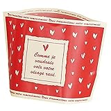 HEADS 鉢カバー バラエティポット/ハート レッド-S (50枚) VP-HTS まとめ売り 20パック