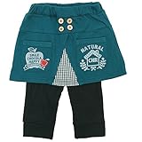 chocola(ショコラ) ミニ裏毛+天竺長丈スカッツ 80cm /エメラルド NO.CH-1521-72062