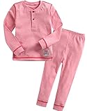 [Vaenait Baby]キッズ子供ベビー服綿100％ルームウェア長袖パジャマ寝間着上下セット Melange Pink L