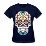 レディースBigシュガースカルメキシコ死者の日Tシャツ、Dia De Los Tee 074