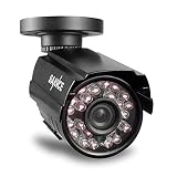 Sannce security cameras,Analog HD Cameras 1.0MP1 / 3 "color CMOS sensor, 24 LED infrared light, IP66