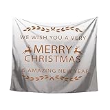 Tovadoo クリスマス用品 クリスマス飾り メリークリスマス文字 クリスマスパーティー イベント用 壁掛け 室内飾り テーブルクロス 座りシート ビーチマット 多色 プレゼント