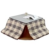 ワイエムワールド 1年中使えるカジュアルこたつ アベル/省スペースこたつ掛布団 ファミーユ セット 【カラー：しじら織り】 00-ckt-75-set