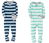 Carters Baby Boys Sleep & PlayコットンFooted Sleeperギフトbundle-sealife カラー: ブルー
