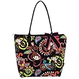 Monkey IslandTM Print Quilted Medium Tote Bag (Brown) by NGIL [並行輸入品]