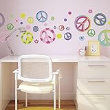 Peace Out! Decorative Wall Art Sticker Decals for Girls/Babies/Dorms by CherryCreek Decals